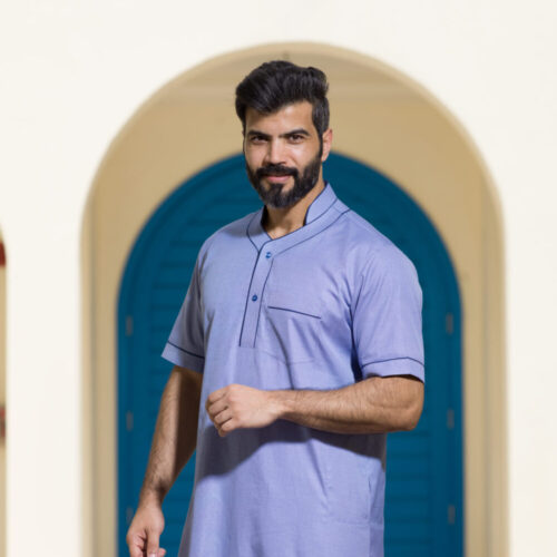 B0000756 جلابية رقبة دائرية - Panel Neck