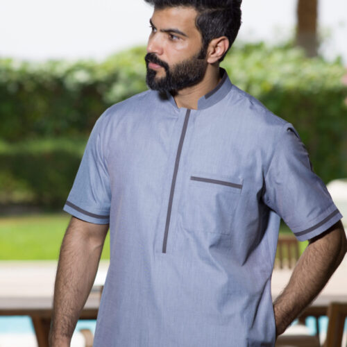 جلابية أزار أمامي - Button Front