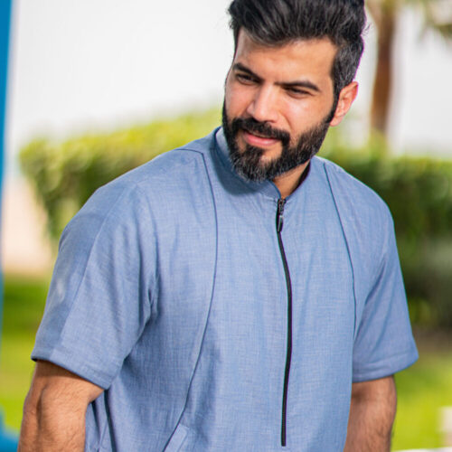 DSC09459 جلابية سحاب أمامى - Zip Front